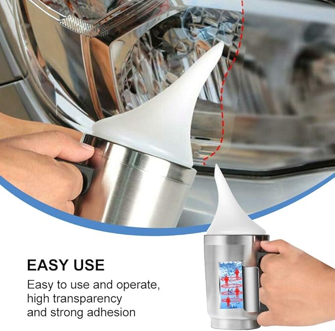 Atomizing Cup Car Headlight Lens Repair Tool Restoration Auto Restore Kit Clear, Refurbished Restoration Renovation Heating Atomization Cup Refurbish Kit