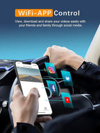 Dash Cam WiFi FHD 1080P Car Camera, Front Dash Camera for Cars, Mini Dashcams for Cars with Night Vision, 24 Hours Parking Mo