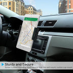 Car Mount CD Slot Holder Compatible with Samsung Galaxy S24 FE, Cradle Swivel Dock Strong Grip CD Player Slot