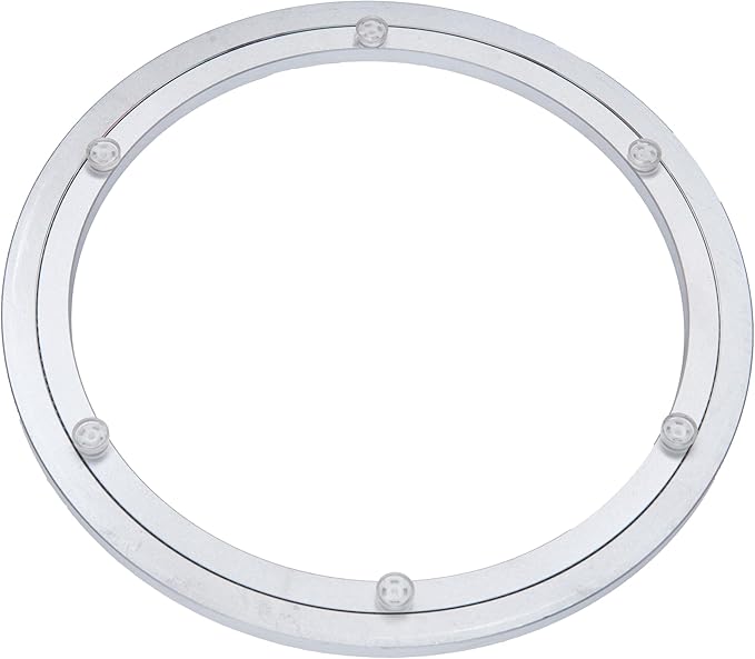 Aluminum Heavy Duty Lazy Susan Rotating Turntable Bearing Swivel Plate Hardware for Dining-Table (14 inch)