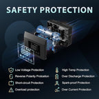 Hieha 4000A Portable Jump Starter with Air Compressor, 12V Car Battery Power (All Gas 8L Diesel) with 150PSI Tire Inflator