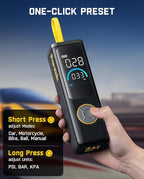 Fanttik X9 APEX Portable Air Compressor for Car Tires, 35s Fast Inflation, 150PSI Cordless Tire Inflator with Light and Power Bank, Suitable for SUV, Sedan, Motorcycle, Bike, Ball