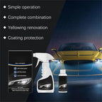 Headlight Cleaner, Headlight Restoration Kit, 2026 New Automotive Headlamp Restoration Fluid Kit for Superior Gloss & Protect