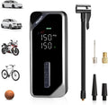 Car Tire Inflator Portable Air Compressor–150 PSI Bike Tire Pump Bicycle Pump, Portable Tire Inflator for Car with Digital Pressure Gauge,4 Preset Modes for Car Bike Motorcycle Balls