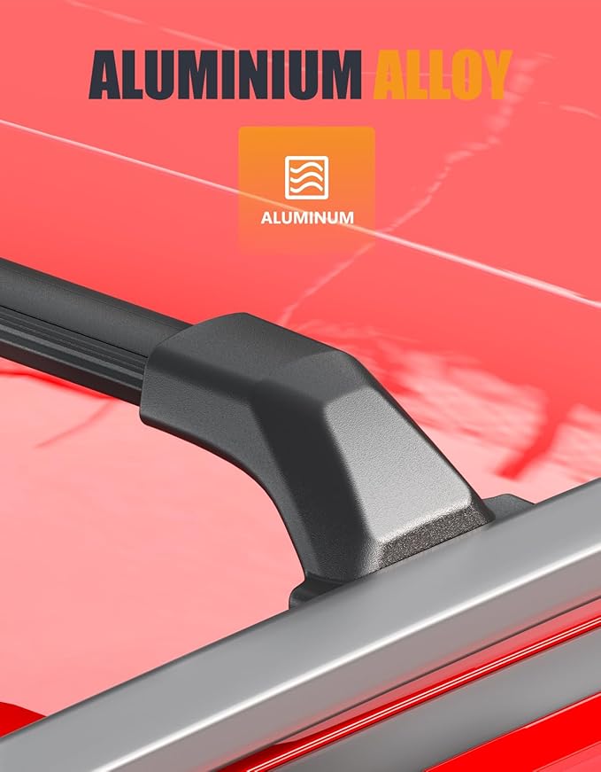 Heavy Duty 300lbs Cross Bars Roof Racks Compatible with GMC Acadia 2017 2018 2019 2020 2021 2022 2023, Aluminum Roof Rails Crossbars Luggage Cargo Carrier Rooftop Car SUV Accessories