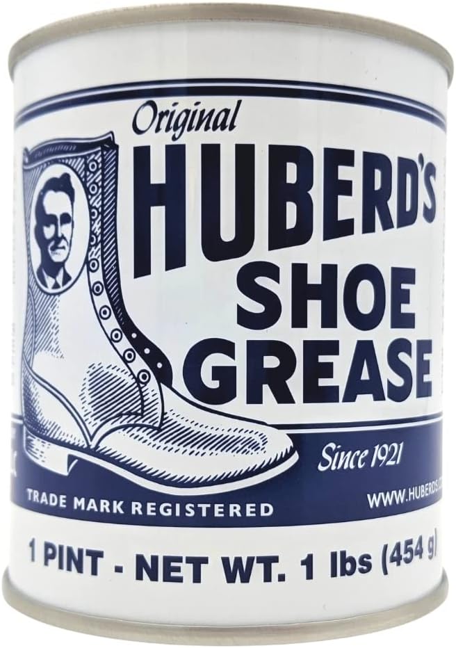 Huberd’s Shoe Grease (16oz) - Leather conditioner and waterproofer since 1921. Waterproofs, softens and conditions boots, sho
