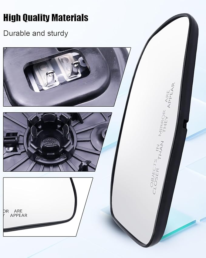 Passenger Side Heated Mirror Glass Fit for Honda CR-V CRV 2023-2025 EX EX-L LX Sport Touring Turbo Hybrid-Sport, Right Rear View Mirror Glass, Quickly Defogging to Maintain Clear Visibility