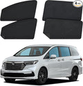 ZATOOTO Car Window Shades for Honda Odyssey 2020-2024, 4 Pcs Magnetic Car Window Covers - 100% Block Light Privacy Curtains, Side Window Sun Shade for Baby Breastfeeding, Sleeping, Camping