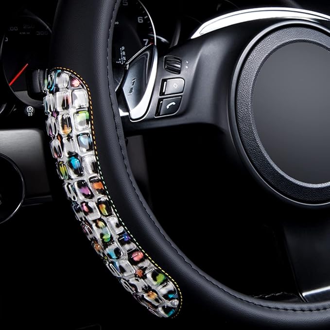 Flying Banner car Steering Wheel Cover Gel Massage Velvet Cool Warm Universal Size 15 inches SUV Truck Anti Slip Odorless Sum
