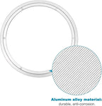 MECCANIXITY Aluminum Lazy Susan 14 Inch Turntable Ring Large Bearing Metal Rotating Turntable Bearings Swivel Plate Hardware 