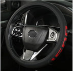 Microfiber Leather Steering Wheel Cover fit Dodge Ram 1500 Chevy Silverado GMC Sierra 1500 Accessories 15-16.5Inch