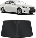 TINGLU Sun Shade for Le xus is Sedan (NOT for Le xus RX, ES) 2014-2020 Accessories Windshield Sun Shade Window Shade UV Rays Protection Sun Visor Cover with Steering Wheel Sunshade Storage Bag