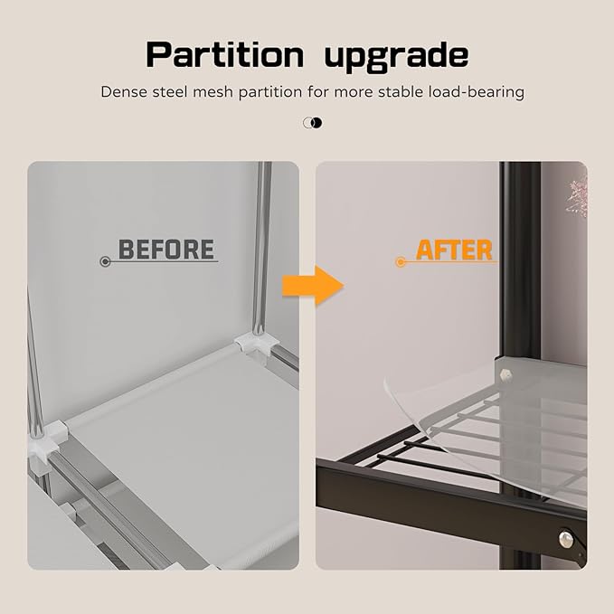 Foldable Clothes Hanger with Cover Portable Wardrobe, Metal Standing Armoire Wardrobe Clothes Rack with Gray Fabric Cover,One