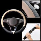 COFIT Breathable Car Steering Wheel Cover 15 inch Auto Universal Leather Wrap Non-Slip Steeringwheel Protector Automotive Int