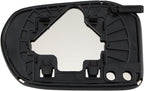 TRQ Driver Side Mirror Glass Clear Snap On Compatible with 2006-2011 Honda Civic Sedan HO1324119