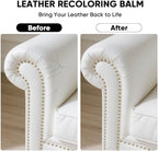 Leather Recoloring Balm - Scratch Repair & Color Restore Kit for Faded Leather, Leather Couch & Car Seats - 10OZ Leather Rest