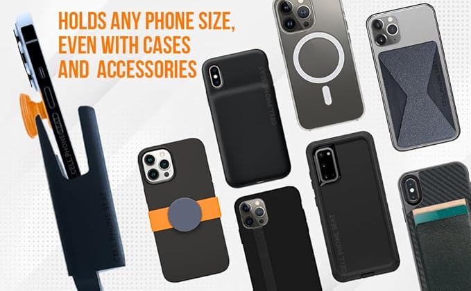 Phone Holders for Your Car, Cup Holder Phone Mount, Universal Adjustable Expander Cradle Hands-Free Driving - Compatible with All Smartphones Car Mount for iPhone Samsung Google Android Mobile Black