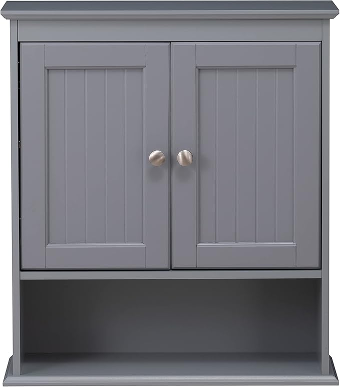 Spirich Bathroom Wall Cabinet, Wall Mounted Medicine Cabinet Organizer, Over The Toilet Storage Cabinet with Doors and Shelve