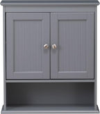 Spirich Bathroom Wall Cabinet, Wall Mounted Medicine Cabinet Organizer, Over The Toilet Storage Cabinet with Doors and Shelve