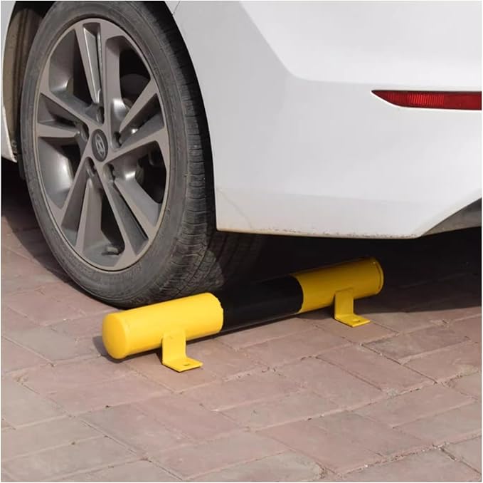 Steel Pipe Garage Parking Aid, Car Stopper Steel Pipe Guardrail, Parking Stopper for Garage and Parking Lots, for Various Car Parking, 1 Piece Pack