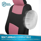 BDK PolyPro Car Seat Covers Full Set Combo with Front and Rear Waterproof All -Weather Car Floor Mats - Universal Fit Automot