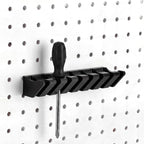 Novabright 1 Pcs Pegboard Screwdriver Holder, Pegboard Organizer Accessories, Eight-Tool Organizer Rack for Pegboards with 0.