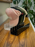 Acrylic Cap Organizer for Baseball Caps – Wall Mounted Hat Rack Holder for 7 Hats, Hat Stand Display, Closet & Wall Storage w