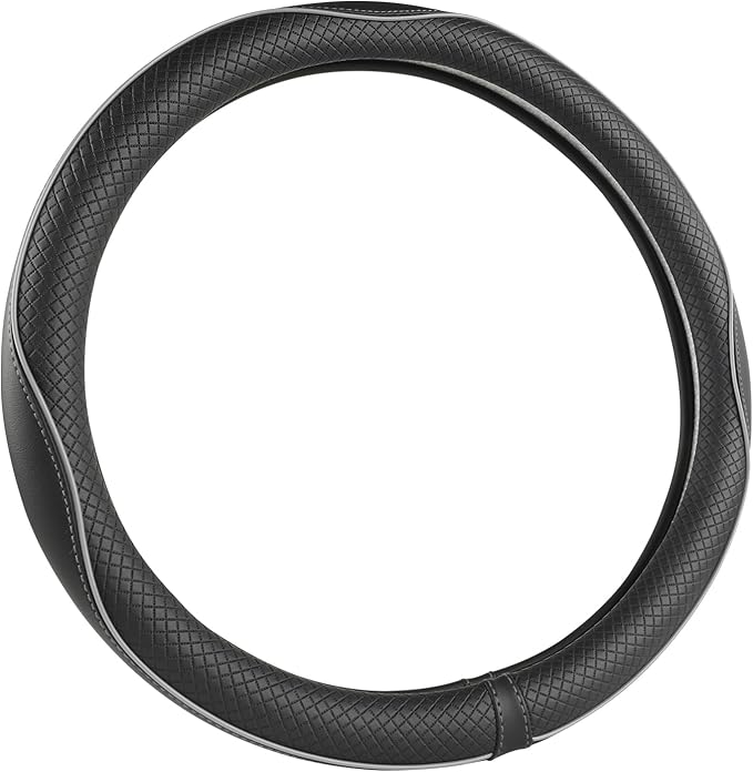 West Llama Microfiber Leather Steering Wheel Cover for Toyota, Toyota Accessories Large Size for 15.5-16 inch, Premium Qualit