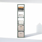 Furinno Cubic Closet Organizers and Storage, 5-Cube Closet Organizer, Open Shelf Closet Storage, Extra Thick Frame for Wardro