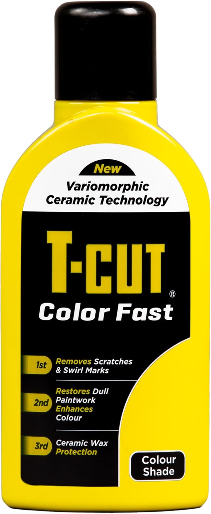 T-Cut Yellow Scratch Remover, Color Fast Paintwork Restorer Car Polish, 13 Colors Available, 17 Fl Oz