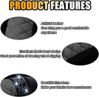 Bling Soft Leather Steering Wheel Cover, 15 Inch Colorful Rhinestones Auto Elastic Protector with Crystal Diamond for Women G