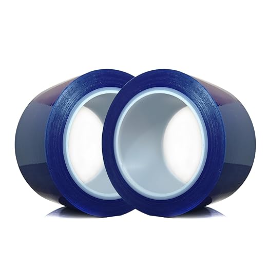 2 Rolls Surface Protective Removable Scratch Film Tape Roll Yards Clear Craft Adhesive Removable Window Film Blue 2.36 inch x 328 ft
