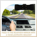 HOMSFOU Rearview Mirror Dash Cam Mount Bracket with Adjustable Back Plate for Driving Recorder Universal Fit for Most Cars Suvs Trucks 6.89X4.53X2.75 Inches