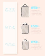 BAGSMART Compression Packing Cubes, 6 Set/4 Set/2 Set Travel Packing Cubes for Carry on Suitcases, Compression Suitcase Organ