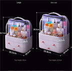 Skincare Organizers, Household Cosmetic Storage Box Dressing Tables Bedrooms and Bathrooms Makeup Organizer Counter(Green,26.