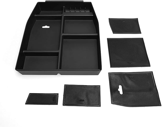 DNA Motoring Center Console Organizer Tray Compatible with 15-18 F150, Armrest Storage Box, ZTL-Y-0006