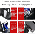 Multi-Functional Car Steering Wheel Desk - Great for Eating, Studying, and Working, Includes Side Seat Storage to Help Prevent Dropping, Bonus: Free Car Phone Holder Included