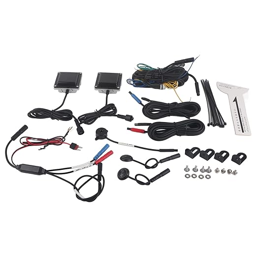 Tbest Blind Spot Detection System Kit Universal 12V BSD Sensor Monitoring IP67 LED Warning for All Vehicles