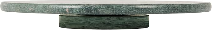 Creative Co-Op Round Marble Lazy Susan, Green