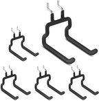 LIGHT DUST Utility Heavy Duty Pegboard Hooks - 5Pack Peg Board Accessories for Hanging Tools Fit 1/8" 1/4" Peg Holes - Pegboa