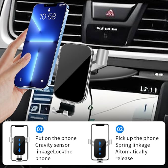 Car CD Slot Phone Mount for Nissan Altima 2002-2018，Rogue 2008-2013，Sentra 2000-2019，Murano 2003-2014,Pathfinder 2013-2021 Auto Interior Accessories Cellphone Holder Cell Screen Stand Mobile Cradle