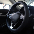 Steering Wheel Cover for Chevy Chevrolet Silverado 1500 2500 HD 3500HD Equinox Malibu Colorado Cruze Impala Traverse Spark Tahoe Trax Car Truck Accessories, 2026 Black Leather 14.5-15 inch