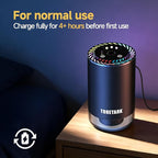 Smart Car Air Freshener with Star Light & 150ml Diffusers Oil Refills, Auto On/Off Aroma Diffuser, 3 Adjustable Modes Recharg