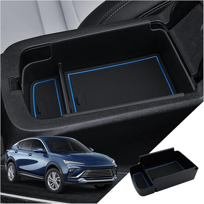 for Buick Envista Center Console Organizer 2024 2025 Buick Envista Accessories Armrest Tray Middle Storage Box Insert Container Durable ABS Plastic