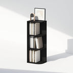 Furinno Reed Corner Shelf, 3-Tier Corner Bookshelf, Book Shelf, Corner Shelves, Storage Rack, for Organization and Storage, H