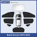Car Window Shades for Buick Encore 2020-2025, Full Car Window Covers for Privacy, Sunshades for Encore Front Rear Windshield Side Windows to Block UV and Protect Privacy(8pcs)