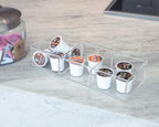 Isaac Jacobs Large 3-Compartment Acrylic Stackable Organizer (12.9" L x 5" W x 2.7" H), Multi-Sectional Tray & Storage Soluti