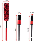 ITTAHO 4 Pack Car Wash Brush Wheel Cleaning Woolies Brush Detailing Brush and Stiff Tire Brush Tires Wheel Brushes for Cleani