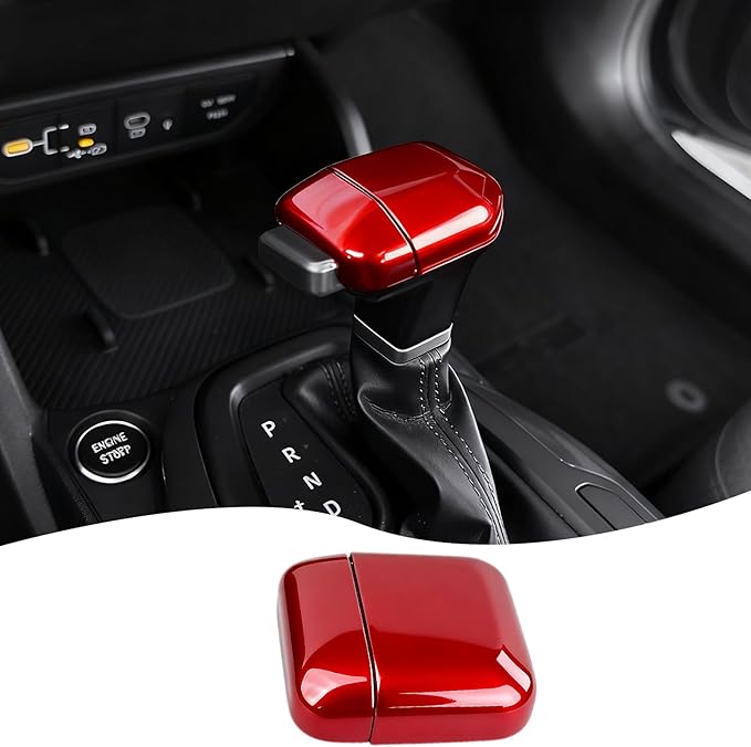 Gear Shift Cover,for 2024-2026 Kia K4/Kia Carnival 2025/k5 2025 /Kia Sorento 2024-2026,Car Center Console Gear Shift Knob Cover Trim Cap - Wine Red