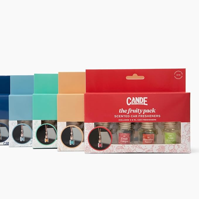 CE Craft Hanging Car Air Freshener – Fragrance Oil Diffuser with Essential Oils – Long-Lasting Aromatherapy Scents for Automo